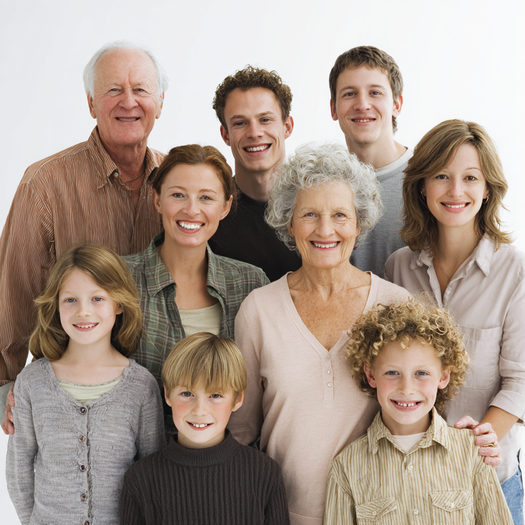 1000-500-piece family group photo puzzle